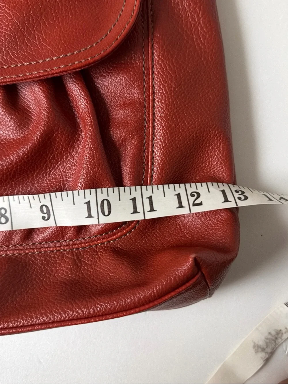 Relic Red Leather Shoulder Bag with Front Flap